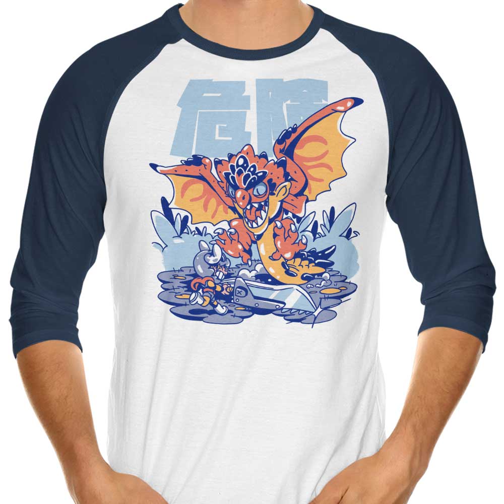 Sketchdemao's Rage Assault - Three - Quarter Sleeve Raglan Style T - Shirt