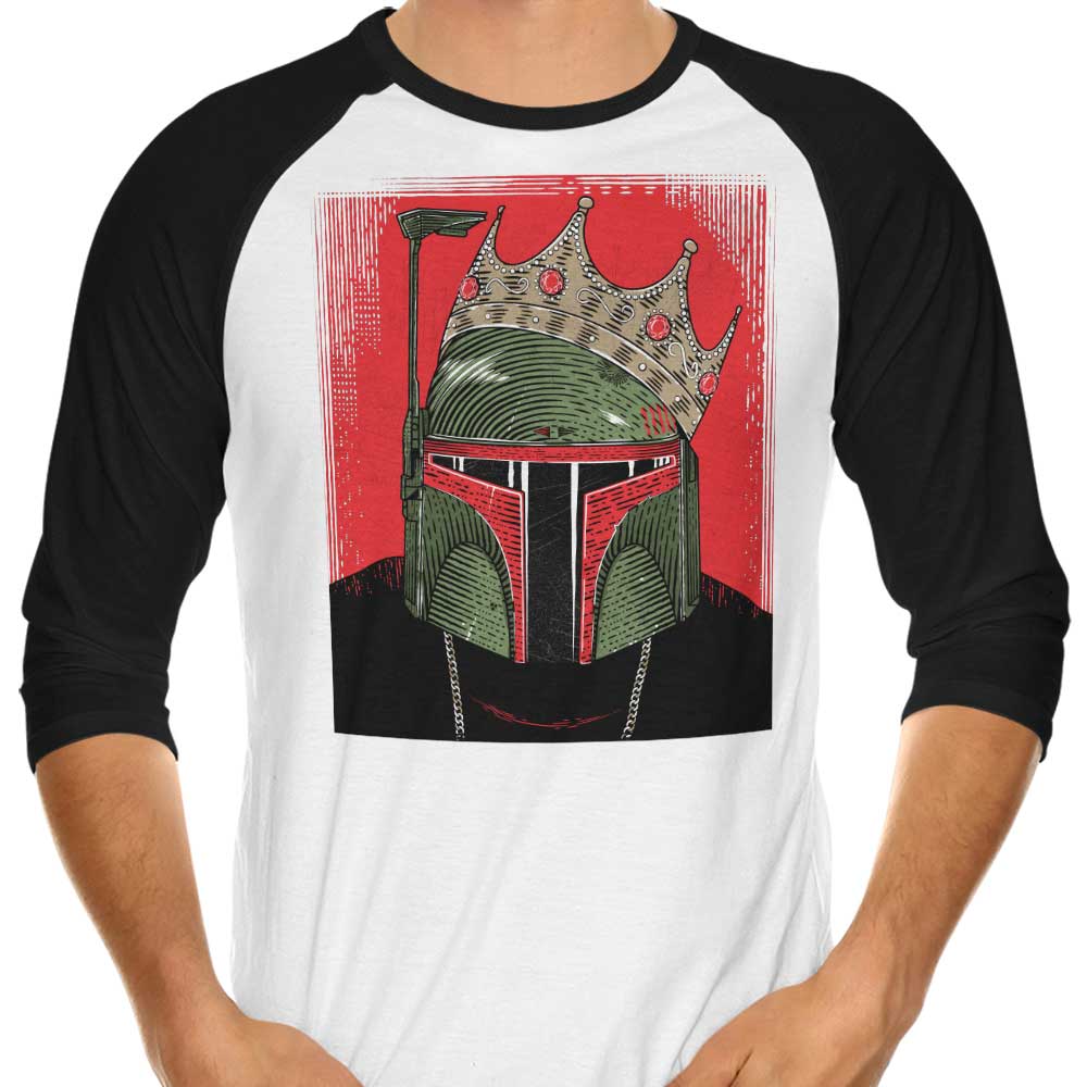 Eye - catching Notorious BOBA 3/4 Sleeve Raglan Style T - Shirt