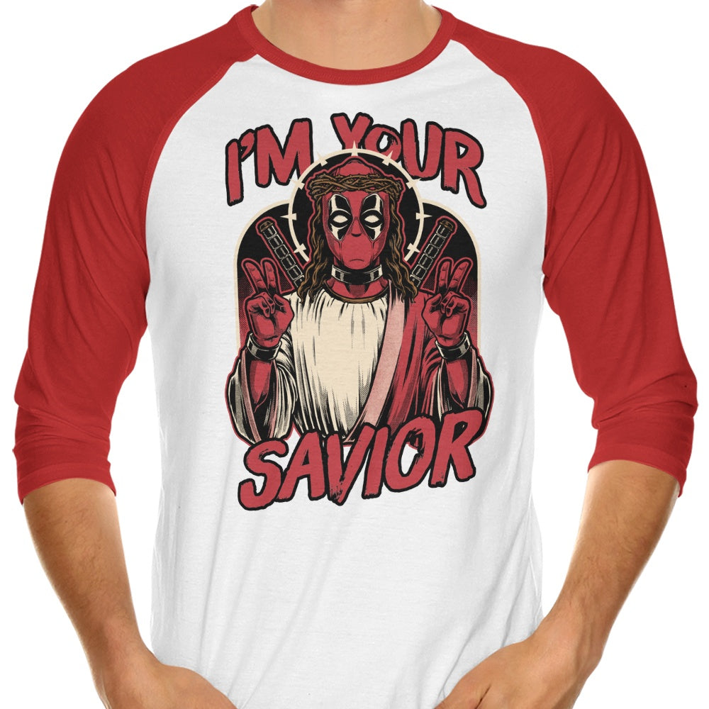 Studio Mootant's Savior - 3/4 Sleeve Raglan Style T-Shirt