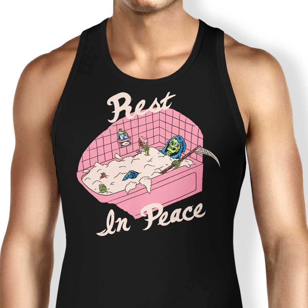 Comfortable 'Rest in Peace' Men's and Women's Tank Tops