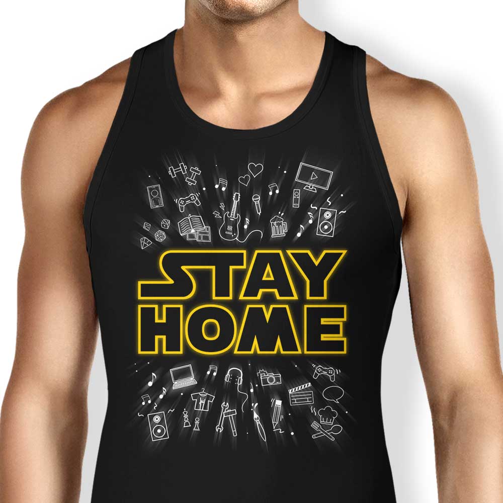 Comfortable 'Stay Home' Unisex and Women's Tank Tops