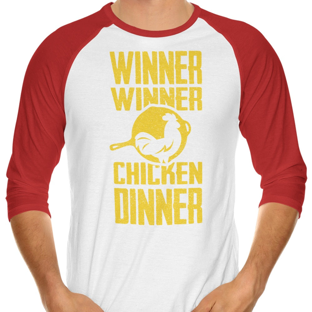 Champion's 3/4 Sleeve Raglan Style T-Shirt - The Hookshot's 'Winner Winner'