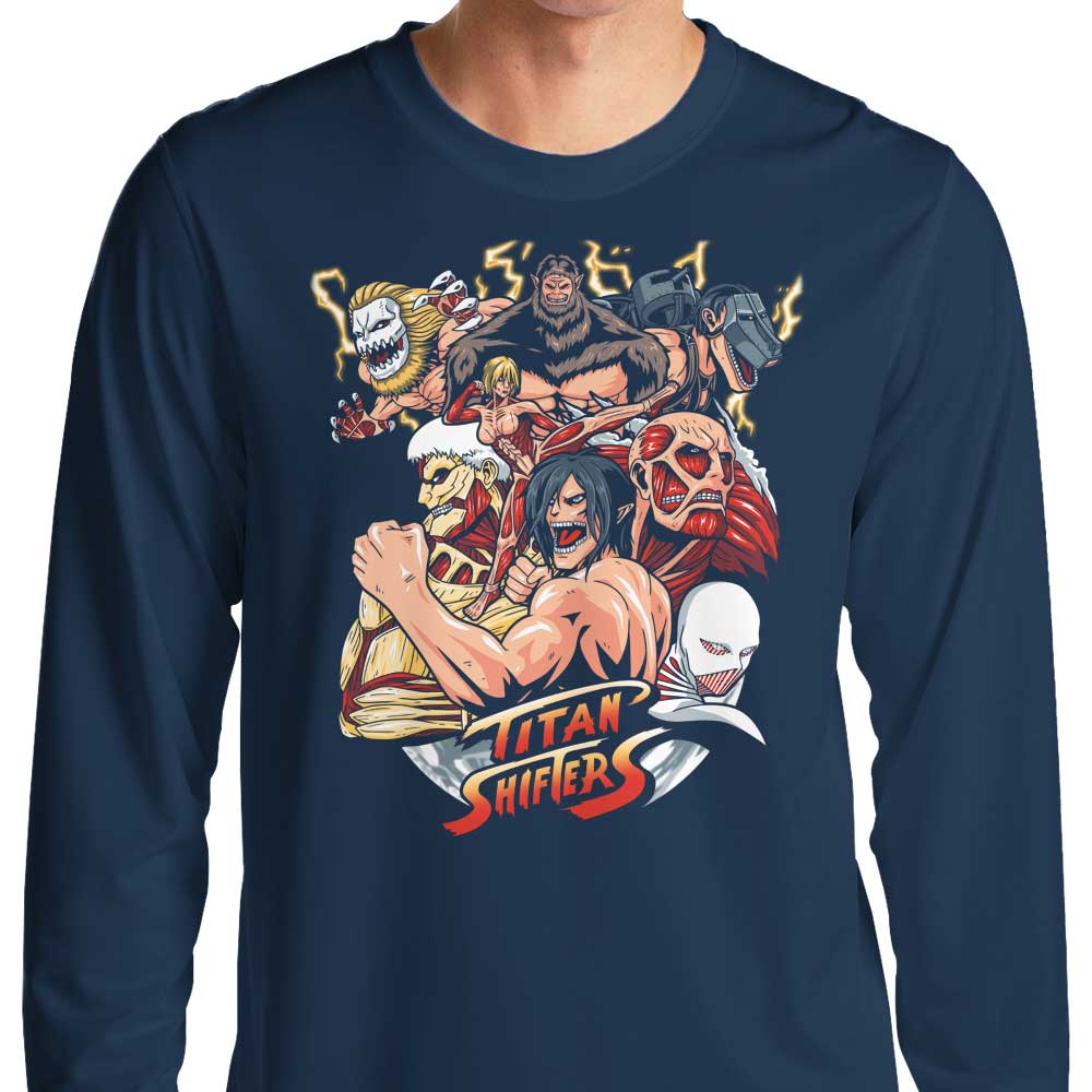 Street Titans Men's Long Sleeve Crewneck T-Shirt for Streetwear Enthusiasts