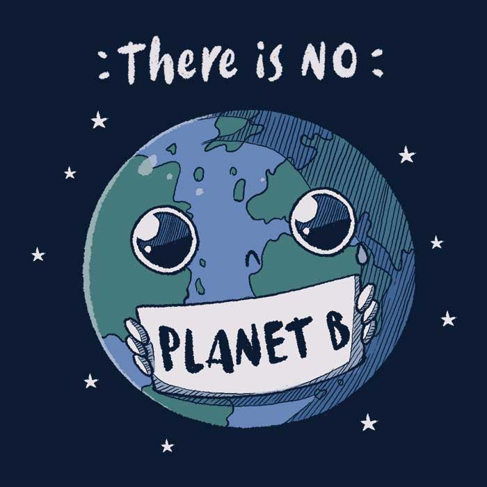 Eco-Friendly 'No Planet B' Unisex and Women's Tank Tops