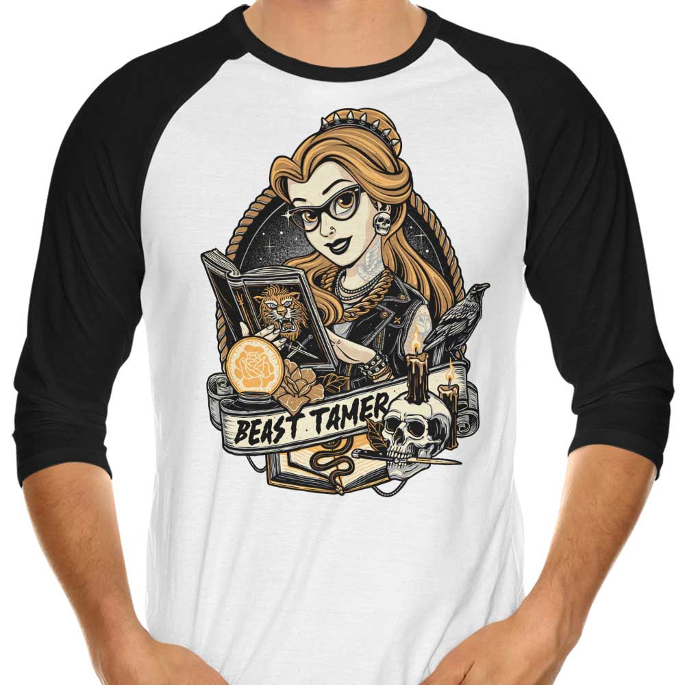 Beast Tamer 3/4 Sleeve Raglan Style Men's T-Shirt for Adventure Lovers