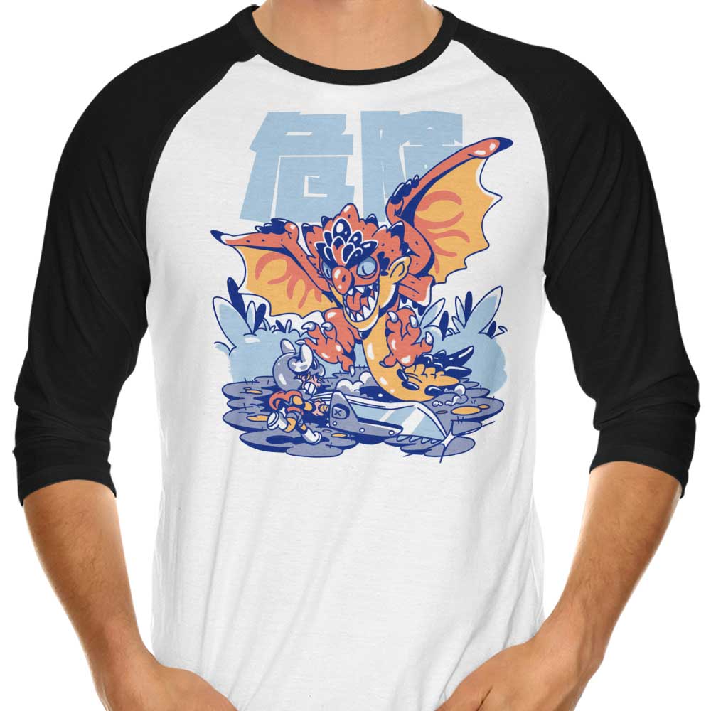 Sketchdemao's Rage Assault - Three - Quarter Sleeve Raglan Style T - Shirt