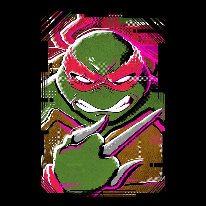 Raphael Glitch Stylish 3/4 Sleeve Raglan Casual T-Shirt