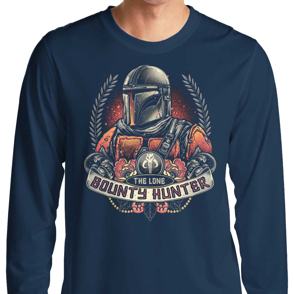 Momma Gorilla's The Lone Bounty Hunter Long Sleeve Crewneck T - Shirt