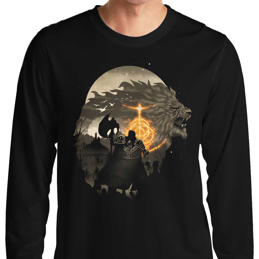 Long Sleeve Casual T-Shirt Featuring The First Elden Lord Design