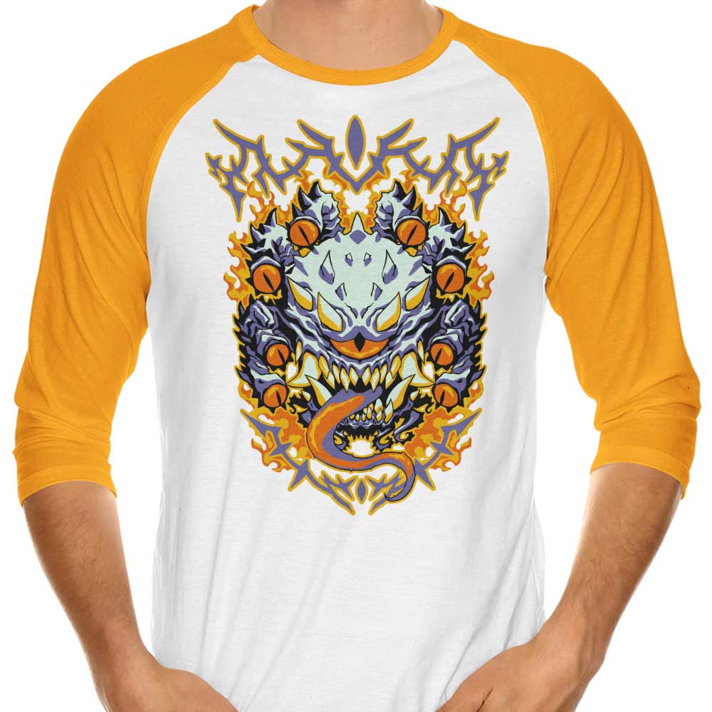 Eye of the Beholder Stylish 3/4 Sleeve Raglan Men's or Women's T-Shirt