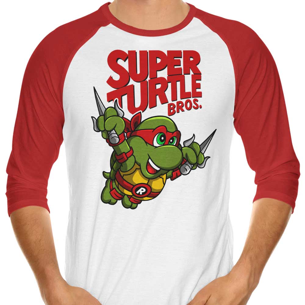 Punksthetic Super Raph Bros 3/4 Sleeve Stylish Raglan T-Shirt