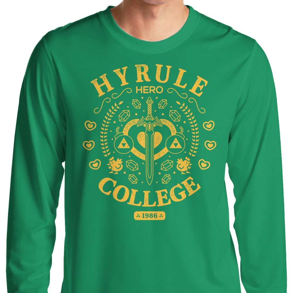 Hero College Branded Long Sleeve Crewneck T-Shirt for College Enthusiasts