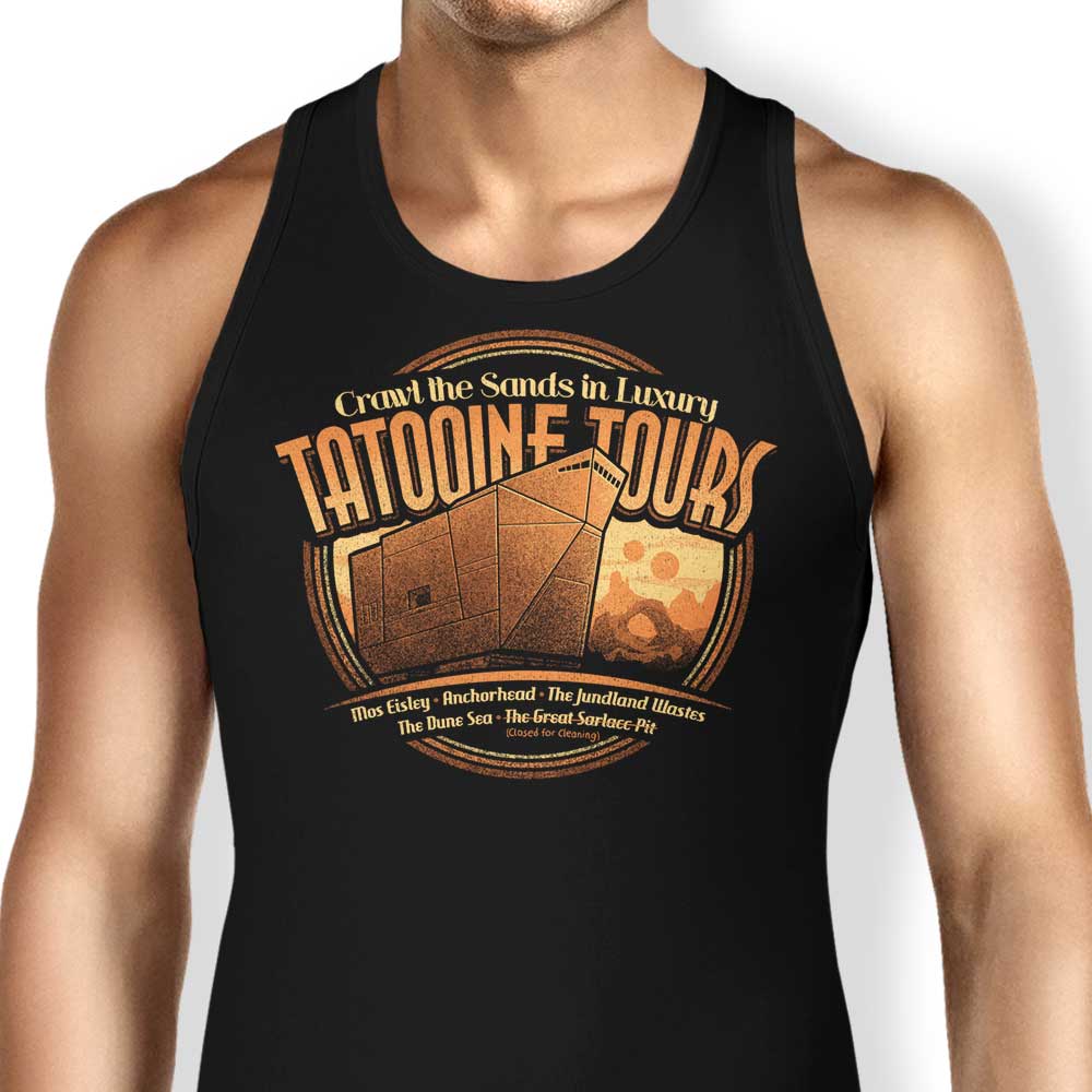 Cory Freeman Design Tatooine Tours Men's and Women's Unisex Comfortable Tank Tops