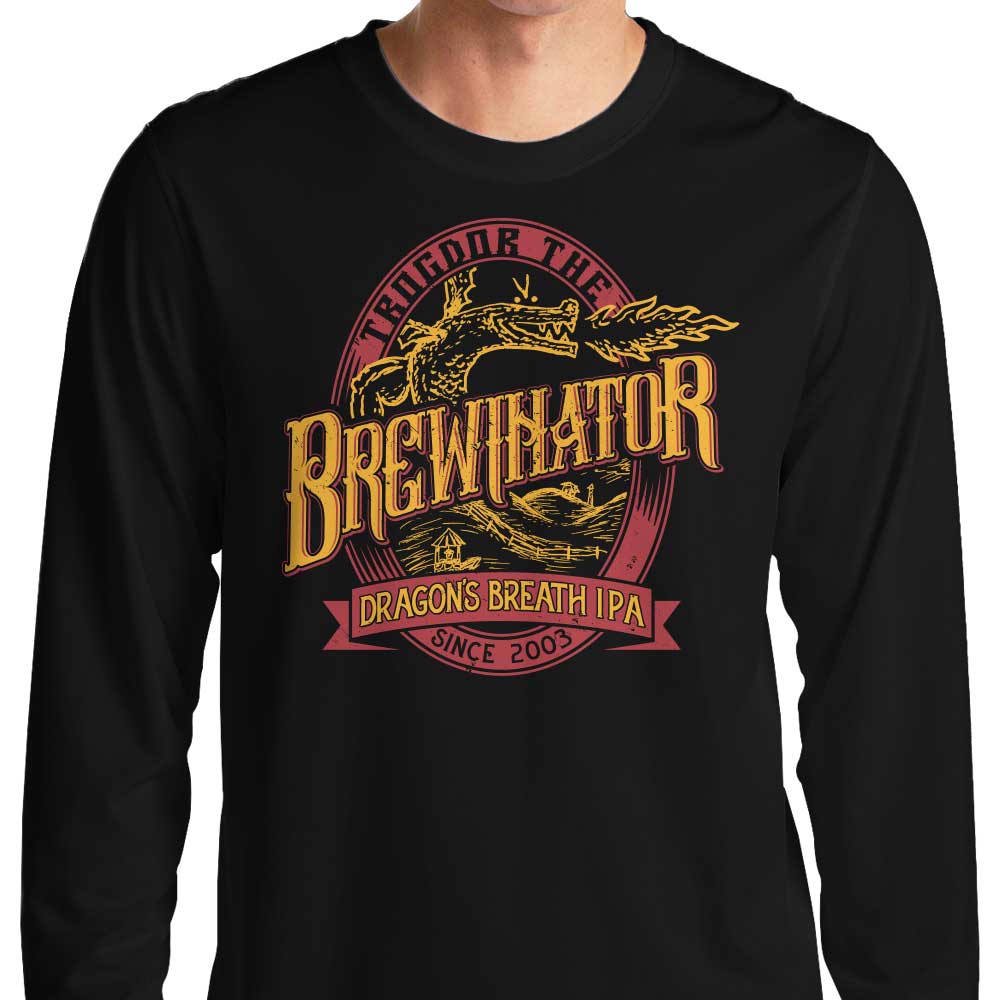 The Brewinator Comfortable Long Sleeve Crewneck T-Shirt