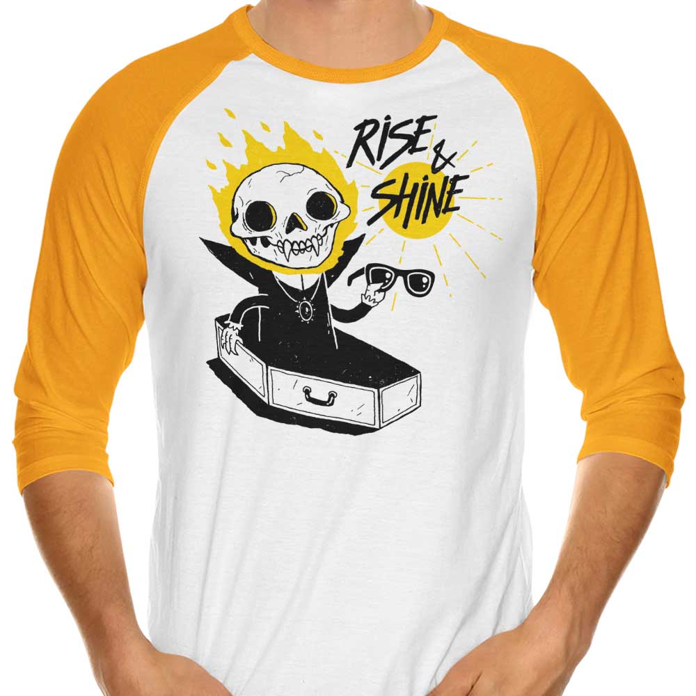 Morning Awakening - Three - Quarter Sleeve Raglan Style T - Shirt for Everyday Wear