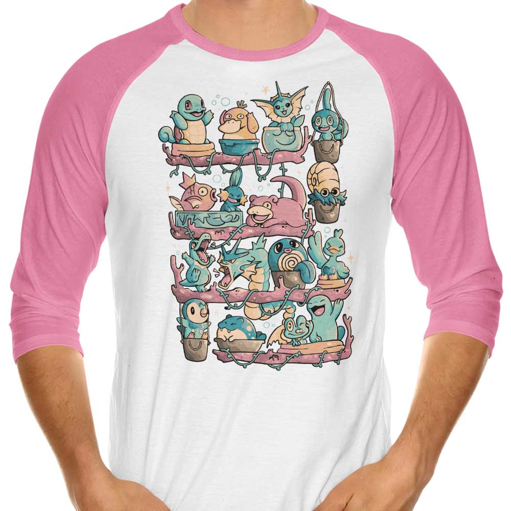 3/4 Sleeve Raglan Style T-Shirt by Water Shelf