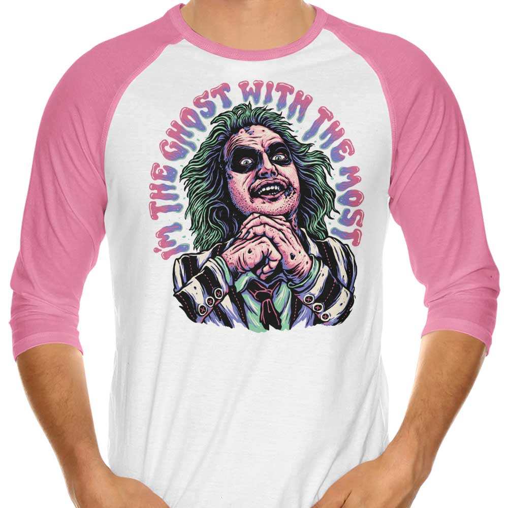 3/4 Sleeve Raglan T-Shirt - The Best Ghost Themed T-Shirt from Momma Gorilla