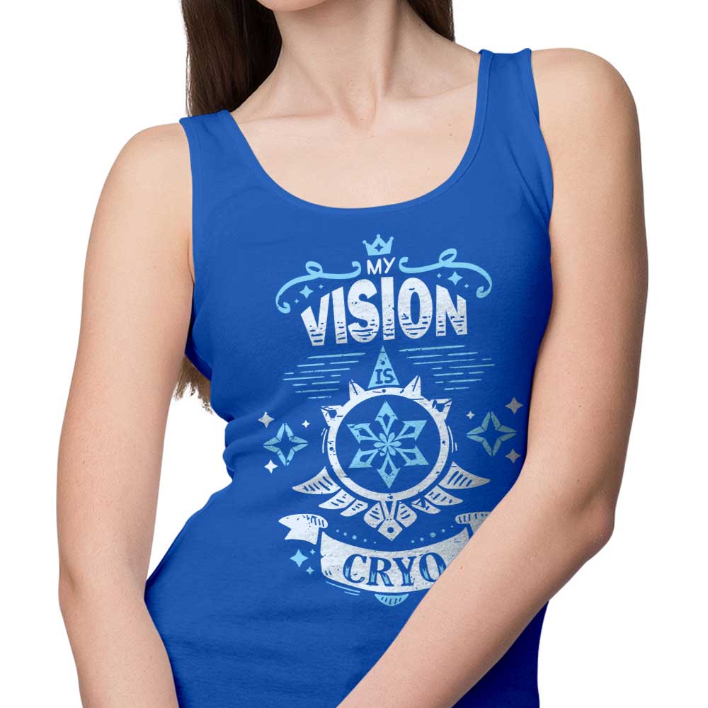 Typhoonic Art's My Vision is Cryo Men's and Women's Unisex Comfortable Cotton Tank Tops