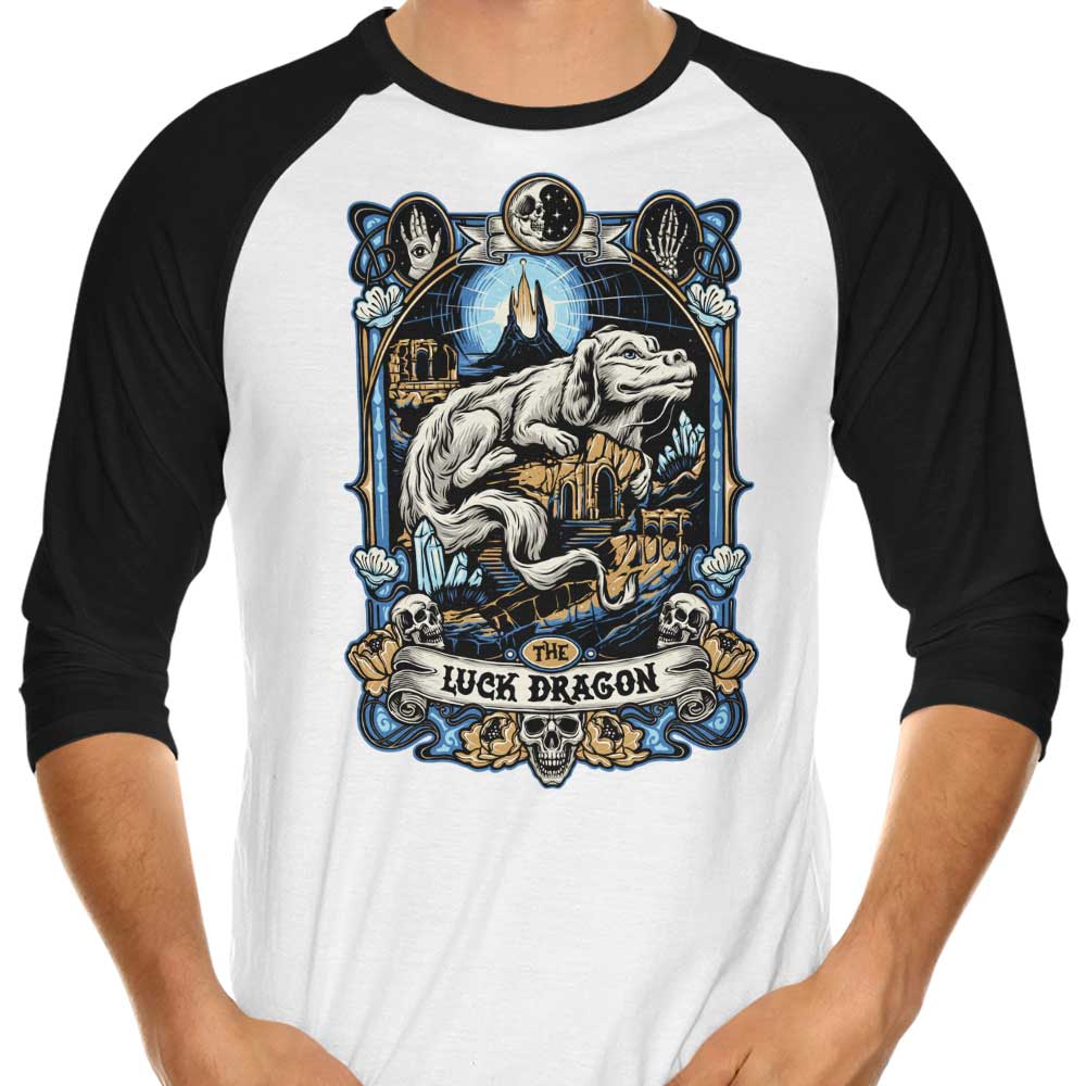 The Enchanting Luck Dragon 3/4 Sleeve Raglan T-Shirt
