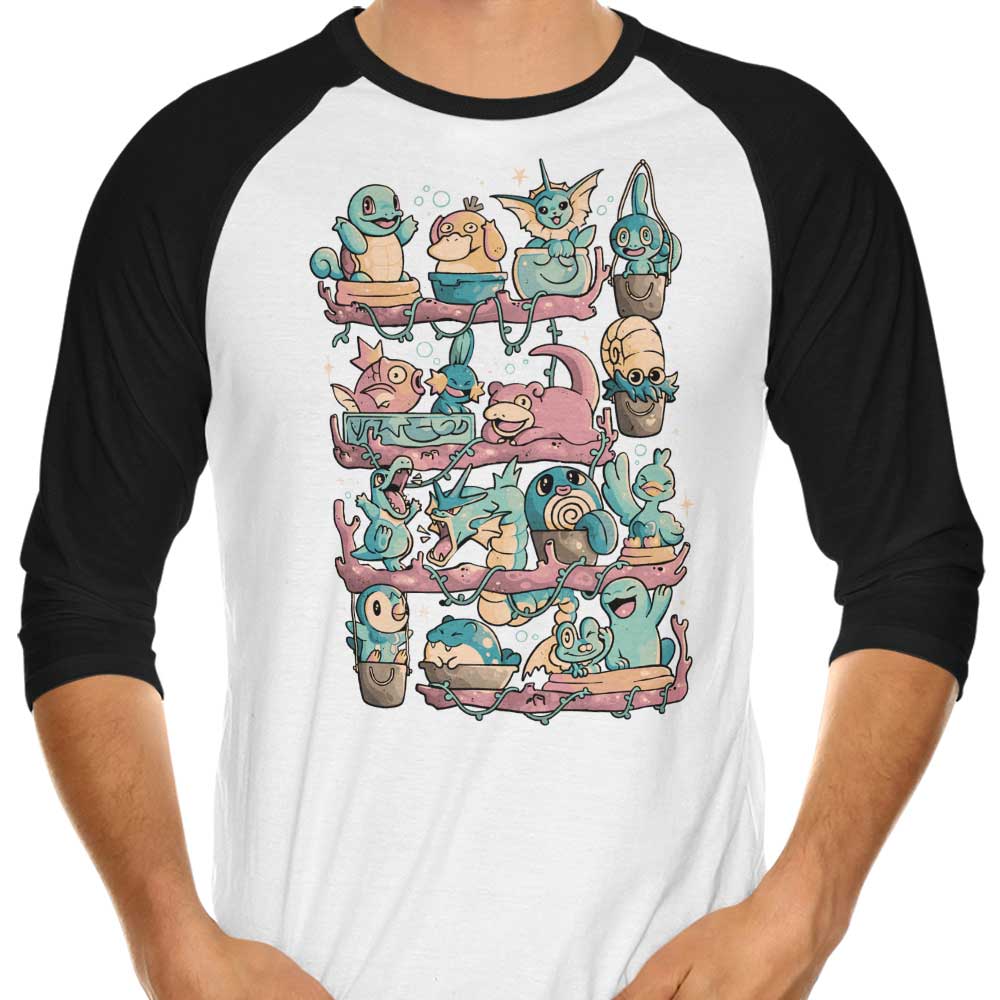3/4 Sleeve Raglan Style T-Shirt by Water Shelf
