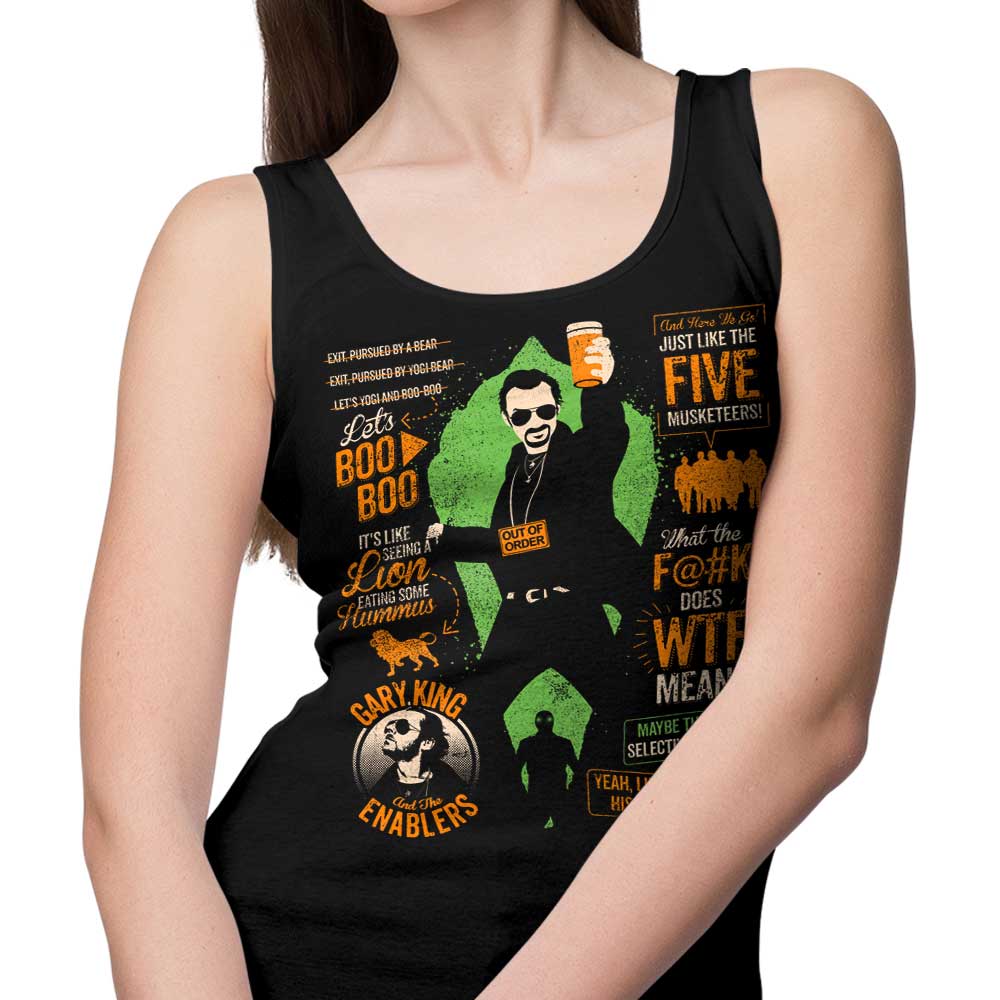 Comfortable Tom Trager's World's End Quotes Tank Tops for Men and Women