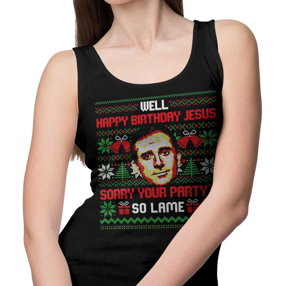 Happy Birthday Jesus-themed Comfortable Tank Top for Men and Women