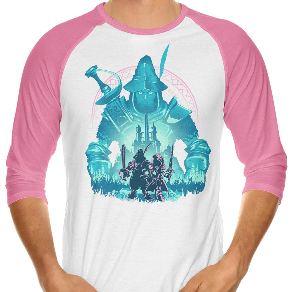 Captain of the Knights - Three - Quarter Sleeve Raglan Style T - Shirt for Fashion Enthusiasts