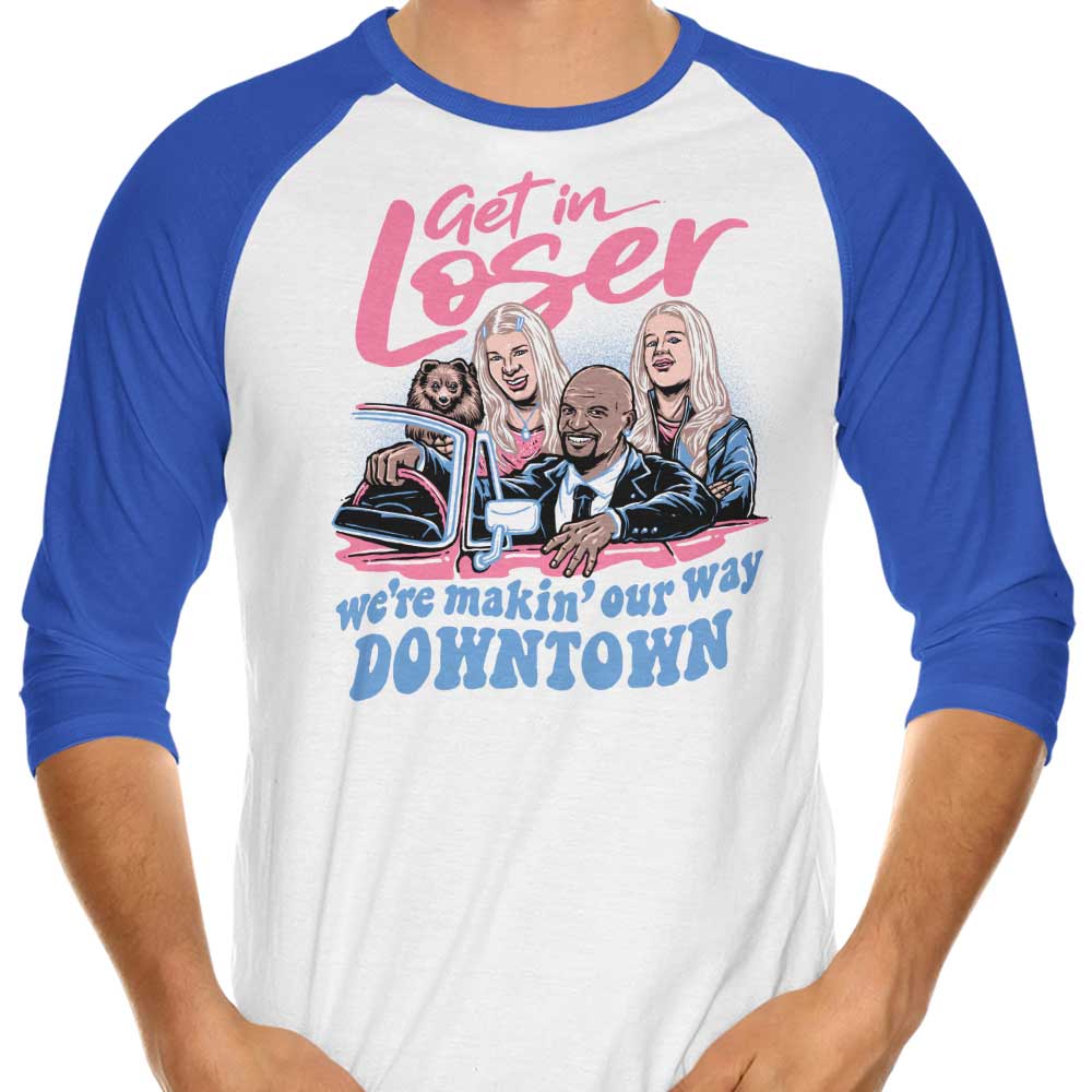 Downtown Driving Style 3/4 Sleeve Raglan Casual T-Shirt for Everyday Wear