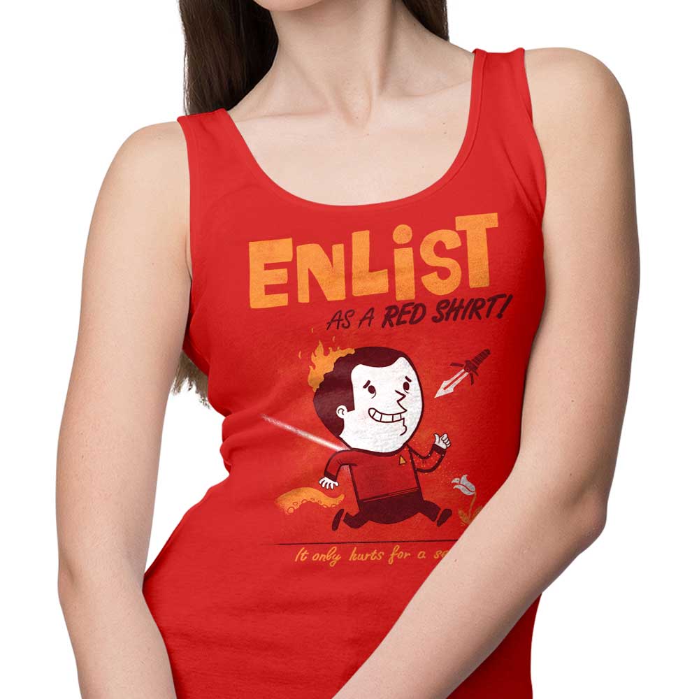 Queenmob's Enlist! Men's and Women's Comfortable Tank Tops