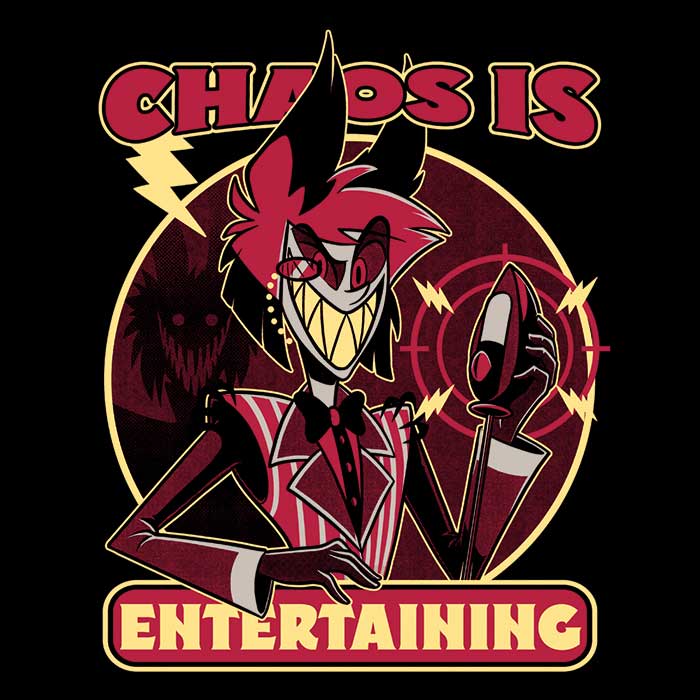 Chaos is Entertaining - Stylish 3/4 Sleeve Raglan T-Shirt for a Trendy Look