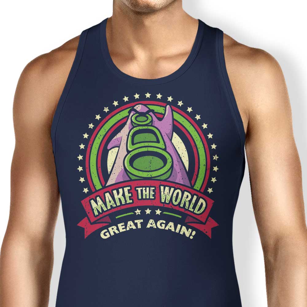 Olipop's 'Make the World Great' Comfortable Unisex and Women's Tank Tops