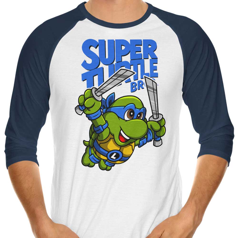 Super Leo Bros Three - Quarter Sleeve Raglan Style Men's T - Shirt