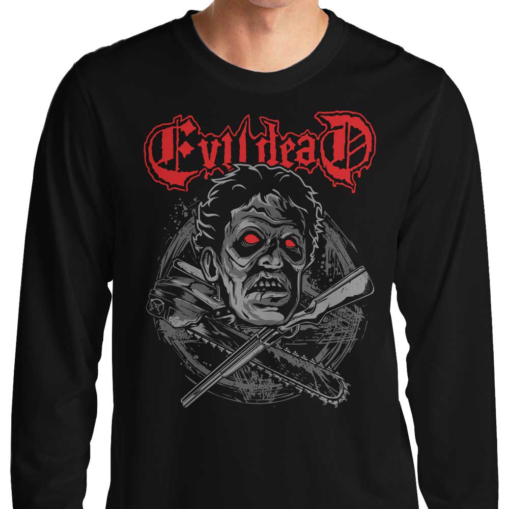 Alternative Evil Album Design Long Sleeve T-Shirt for Fashion Enthusiasts