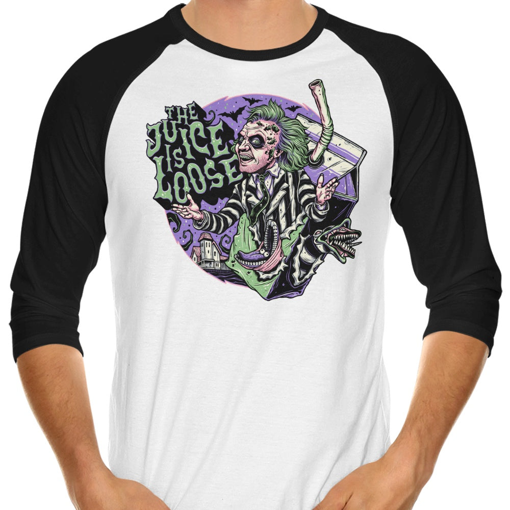 The Juice Branded Three - Quarter Sleeve Raglan Style T - Shirt