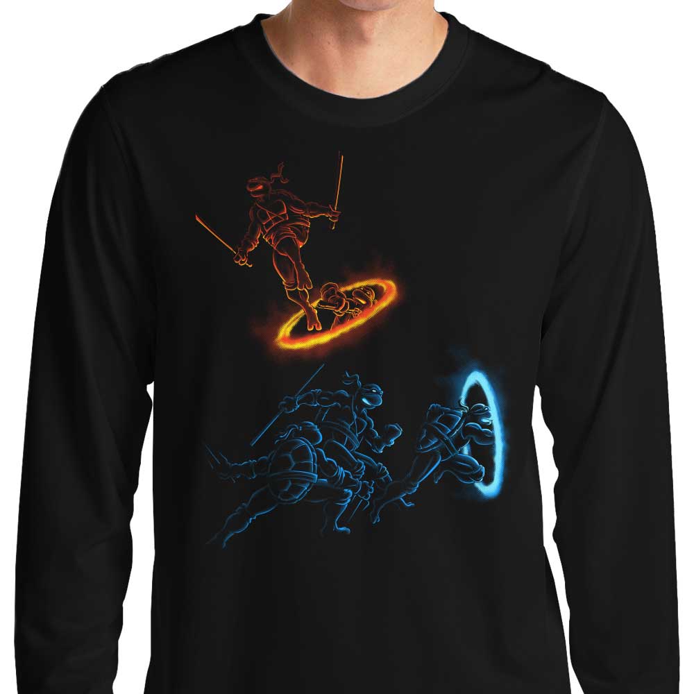 Long Sleeve Turtle Portal T-Shirt by DJKopet