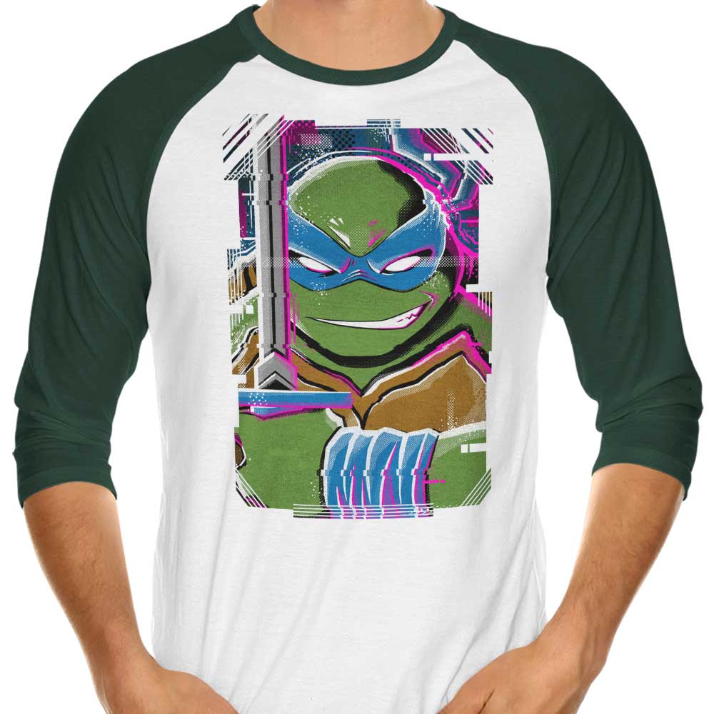 Leo Glitch Men's 3/4 Sleeve Raglan Style T-Shirt