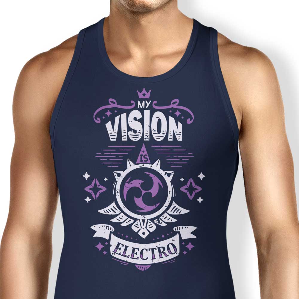 Typhoonic Art Electro Vision Men's/Unisex and Women's Tank Tops