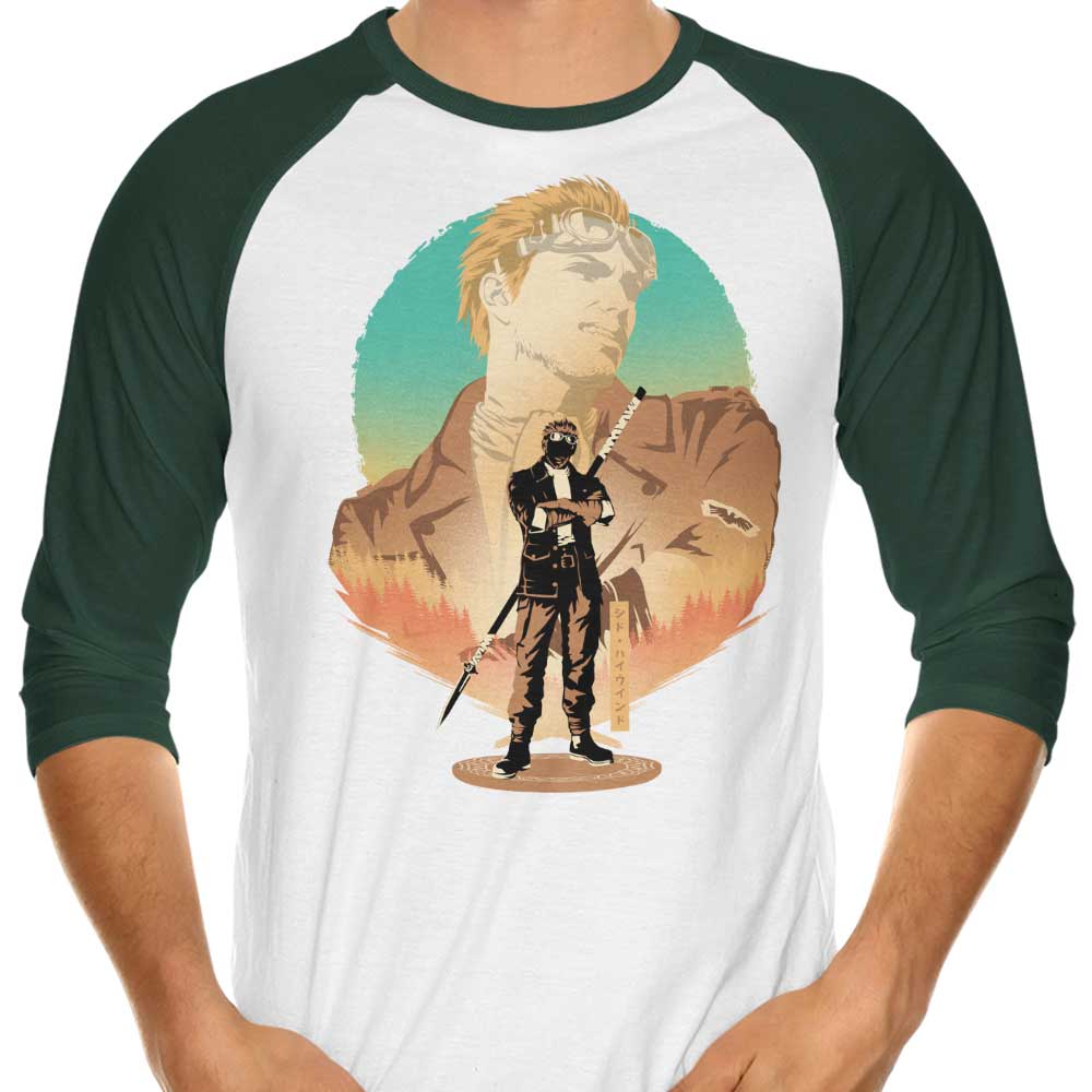 Hypertwenty's Airship Captain 3/4 Sleeve Raglan Stylish T-Shirt
