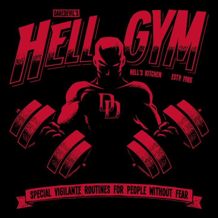 Hell Gym Premium Long Sleeve Crewneck T - Shirt in S to 4XL Sizes