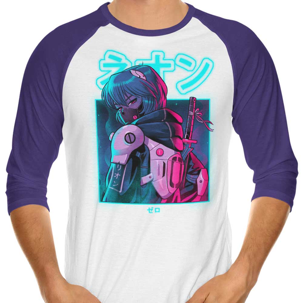 Bruno Mota Neon Zero 3/4 Sleeve Raglan Style T-Shirt for Fashion Lovers