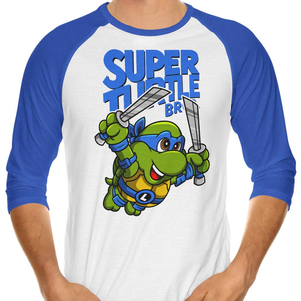 Super Leo Bros Three - Quarter Sleeve Raglan Style Men's T - Shirt