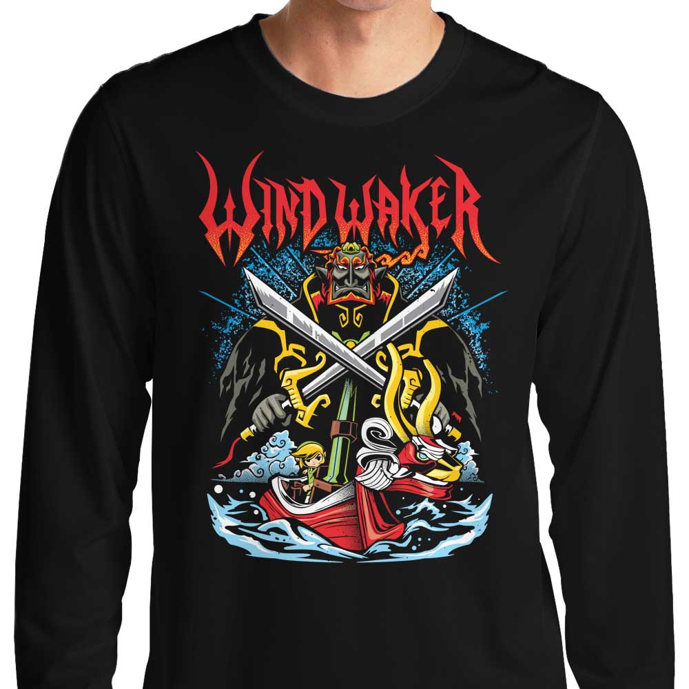 Dracula Byte's Long Sleeve 'Bring the Wind' Comfortable T-Shirt