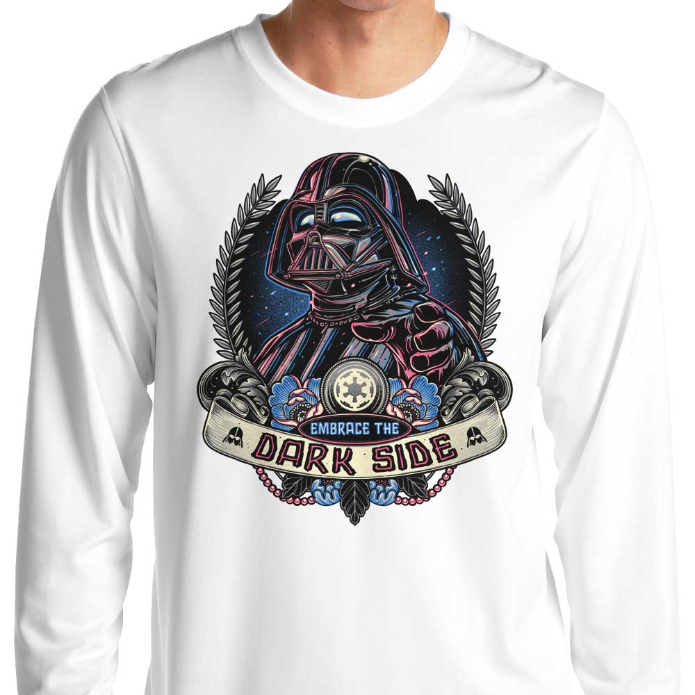 Embrace the Mysterious Dark Side - Momma Gorilla Long Sleeve Crewneck T - Shirt