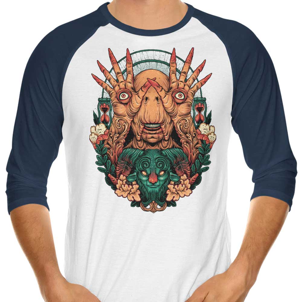 Glitchygorilla's 3/4 Sleeve Raglan T-Shirt - 'These Eyes Can See'