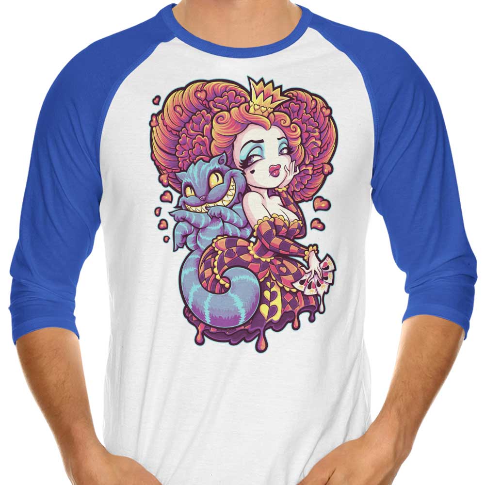 All Routes Are The Queen's Path - Three - Quarter Sleeve Raglan Style T - Shirt