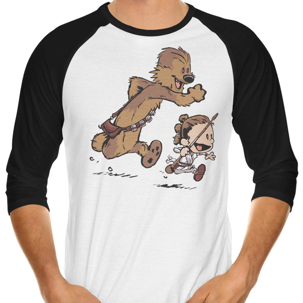 New Adventure Awakens - Stylish 3/4 Sleeve Raglan Casual T-Shirt for Everyday Wear