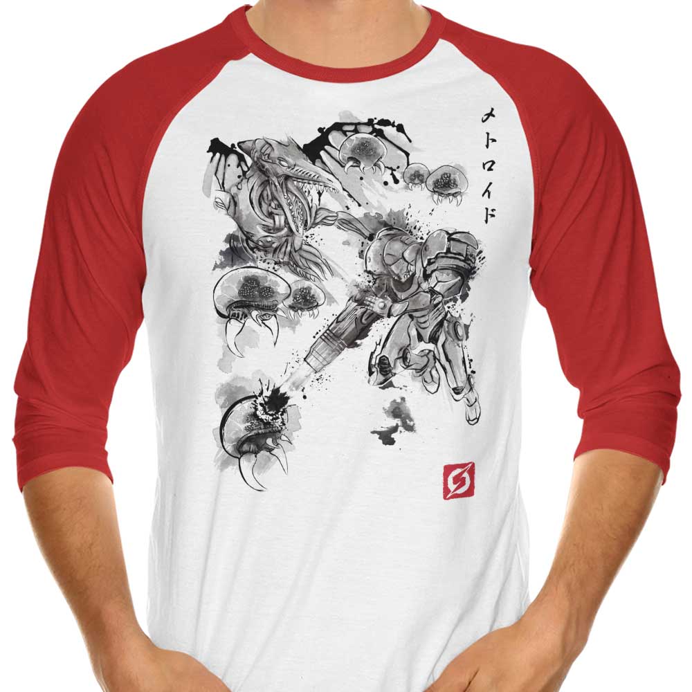 3/4 Sleeve Raglan T-Shirt Inspired by the Attack of the Space Pirates