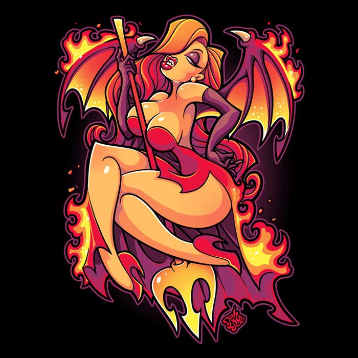 Jehsee's Fiery Long Sleeve T-Shirt - Crewneck Style