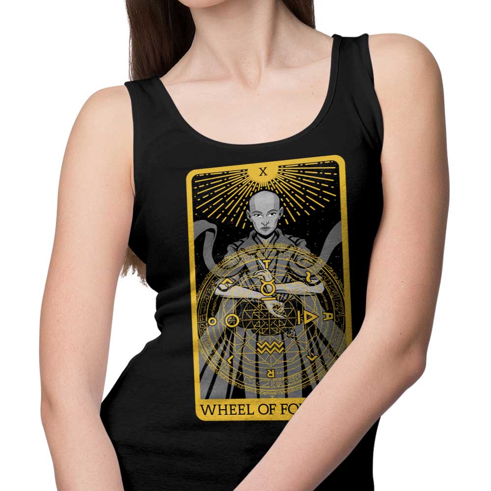 Tarot Wheel of Fortune-themed Men's and Women's Unisex Stylish Tank Tops