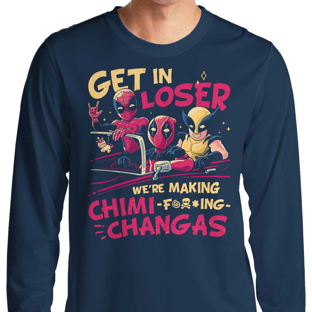 Long Sleeve 'We're Making Chimichangas' T-Shirt for Fashion Enthusiasts
